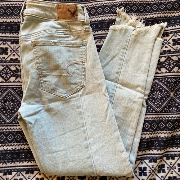 American Eagle Color Split Jeans - Picture 1 of 3